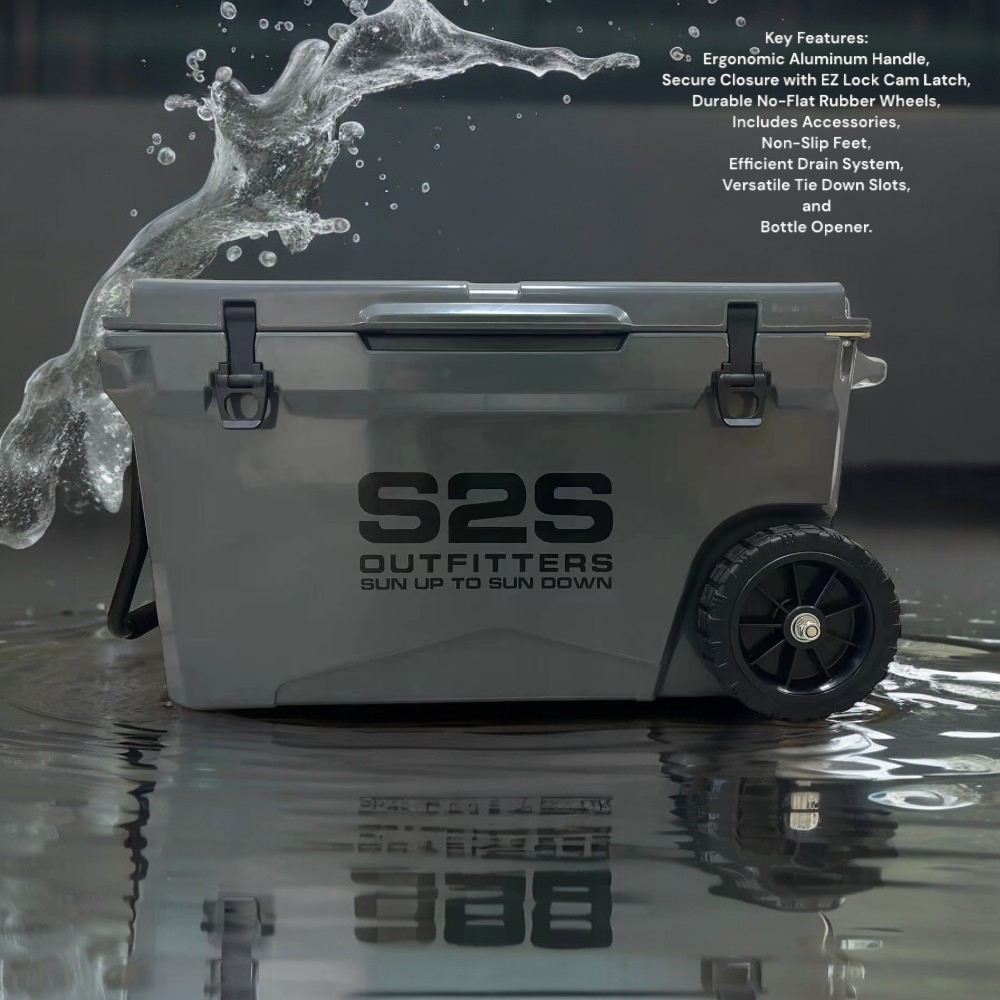 Wheeled Coolers 75QT Gray