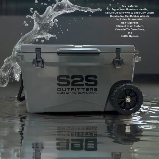 Wheeled Coolers 75QT Gray