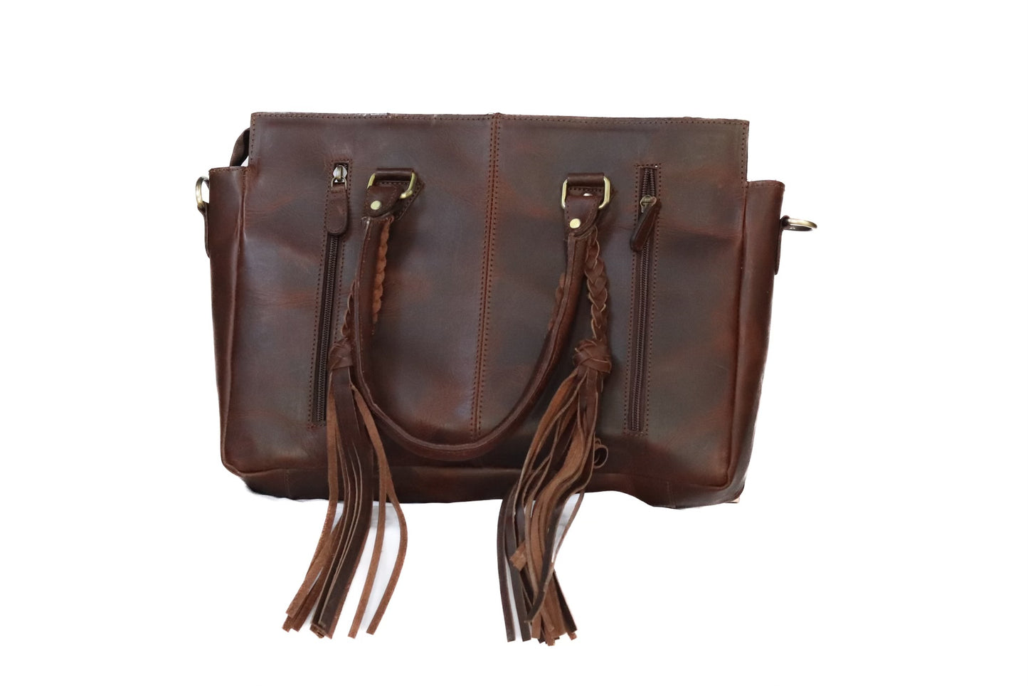 Western Tooled Leather Tote