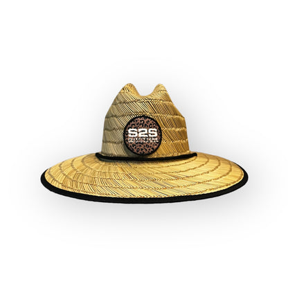 Leopard Print Straw Hat